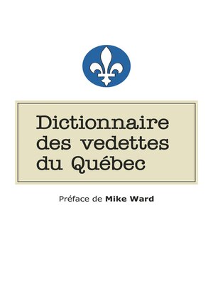cover image of Dictionnaire des vedettes du Québec